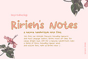 Ririen's Notes | Natural handwritten, a Script Font by Scratch Design (Thumbnail 1 of 11)