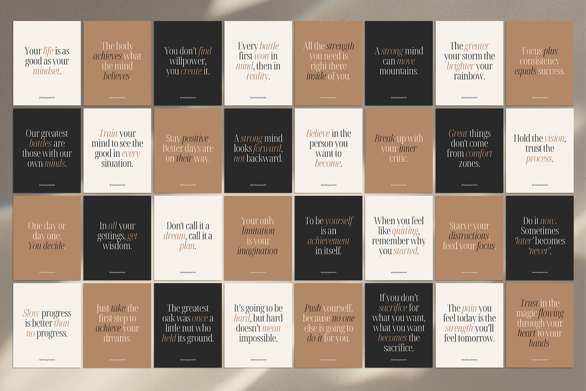 Mindset Quotes Instagram Posts preview 4