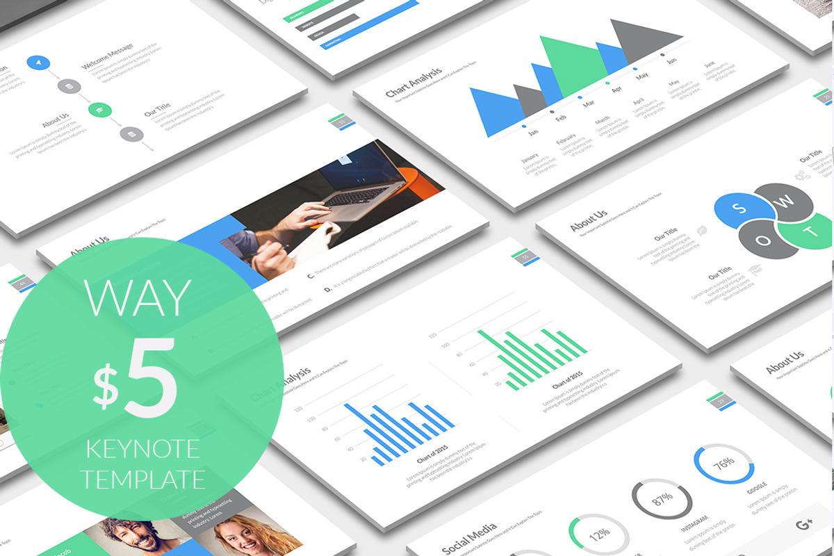 Way - Creative Powerpoint Template, a Presentation Template by PreFactory (Photo 1 of 6)