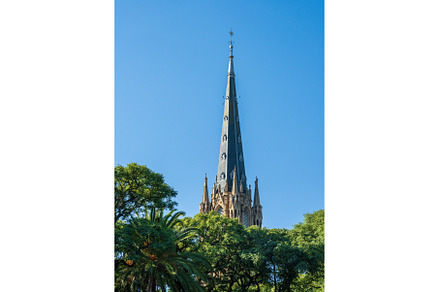 Church spire of the San Isidro, an Architecture Photo by Backyard Stock