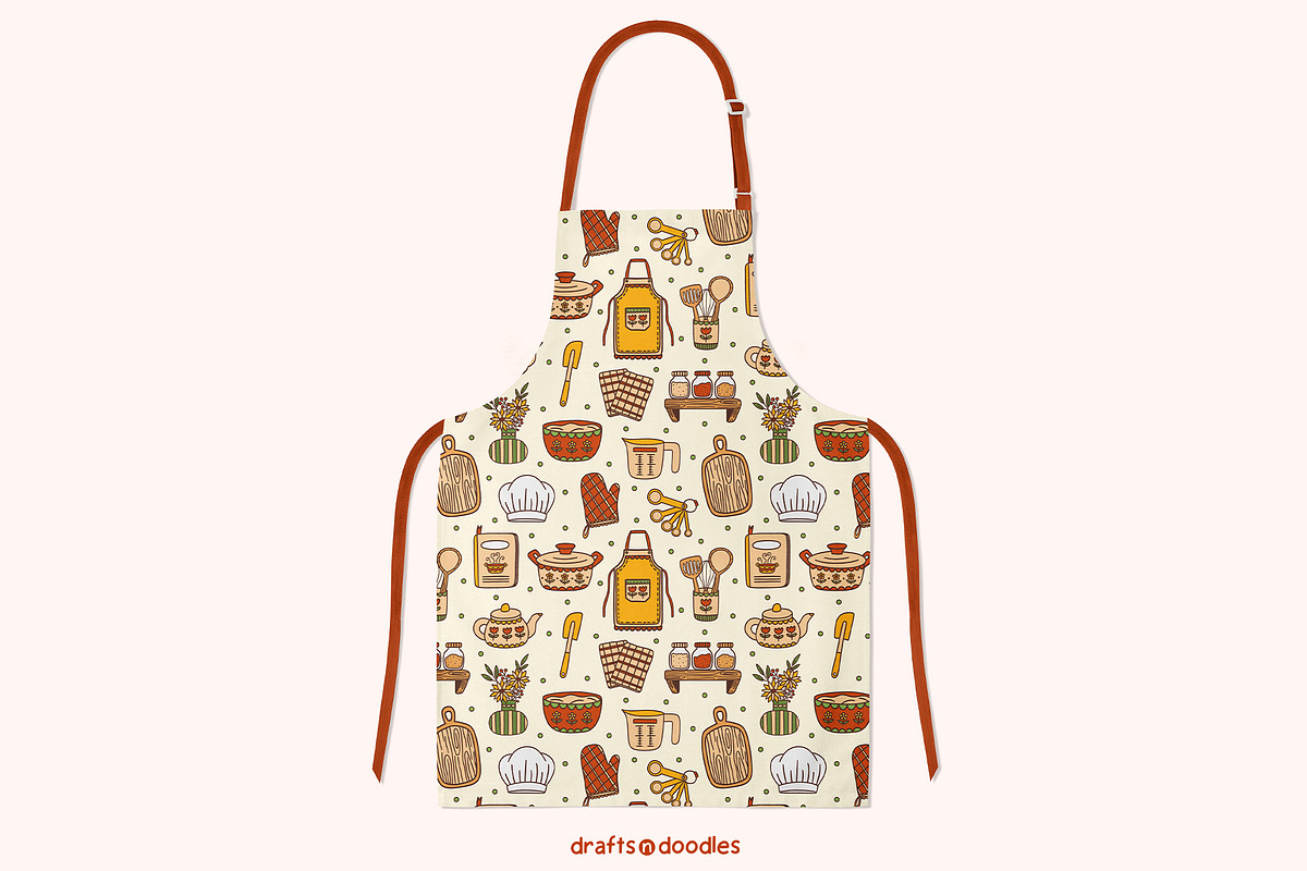 Cozy Kitchen Clipart and Patterns, an Object Illustration by Drafts n Doodles (Photo 11 of 14)