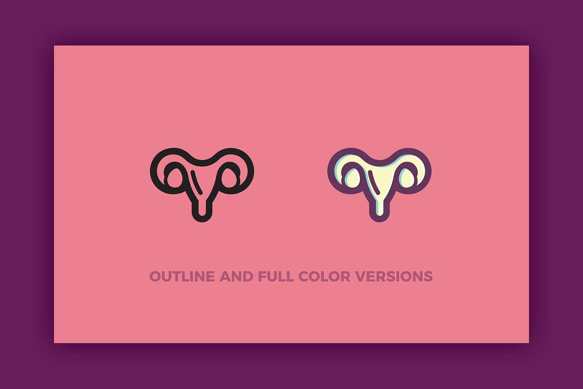 100+ Menstruation / Period Icon Set, an Outline Icon by RCDesigns (Photo 4 of 5)