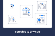 120 Digital Business Line Icons, an Outline Icon by Vectors Market (Thumbnail 5 of 10)