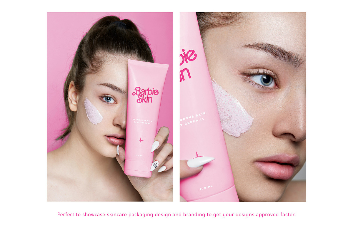 Cosmetic Tube Packaging Mockup, a Packaging Mockup by Naveera Aftab (Photo 2 of 5)