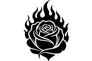 Flaming Rose Floral Ornament Vector, a Decorative Illustration by Designer_Momina (Thumbnail 18 of 21)