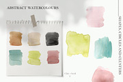 Watercolor Abstract Shapes & Lines, a Texture Illustration by Ines Beatriz (Thumbnail 3 of 5)