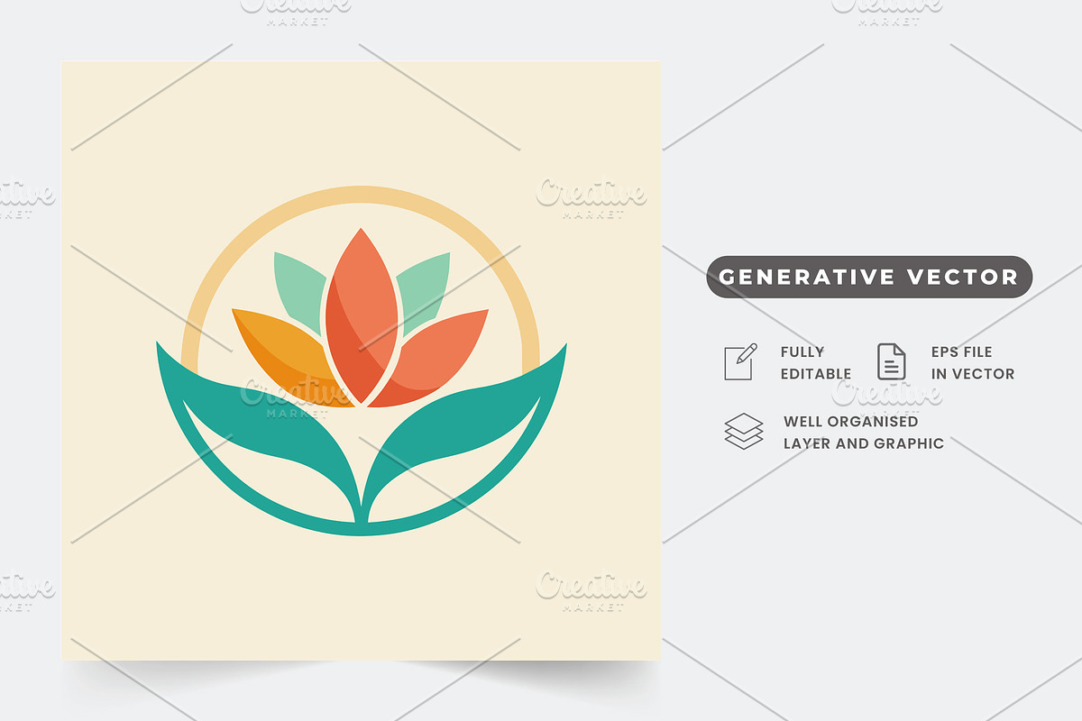 A simple, clean logo with a colorful, a Graphic by Iftikhar Alam