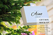 Gift Box Mockup, a Packaging Mockup by The Art of Pics (Thumbnail 1 of 3)