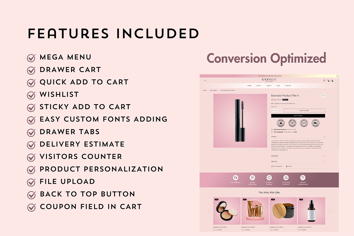 Radiance Beauty Shopify Theme, a Templates & Theme by Elite Luster (Photo 3 of 3)