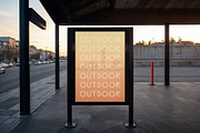 Outdoor Sign Banner Mockup, a Mockup by Design Squad (Thumbnail 2 of 4)