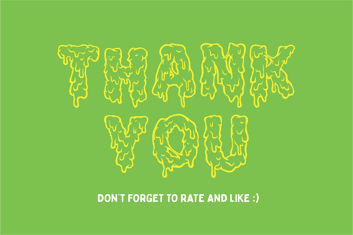 Halloween Zombie Fonts | Melt!, a Font by tomatstudio (Photo 11 of 11)