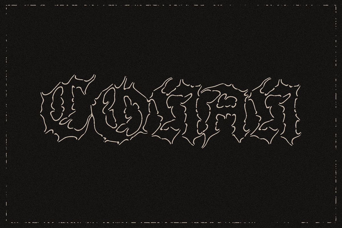 GRIMOIRE BLACKLETTER TYPEFACE, a Blackletter Font by CONTRIVEDAZE (Photo 3 of 6)