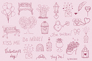 Whimsical Romance. Hand-Drawn Doodle, an Object Graphic by Designwork (Thumbnail 5 of 11)