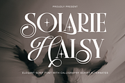 Solarie Halsy - Elegant Serif Font, a Serif Font by RagamKata (Thumbnail 1 of 10)