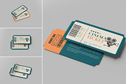 Cinema Ticket Mockup, an Advertising Mockup by hokagata (Thumbnail 1 of 5)