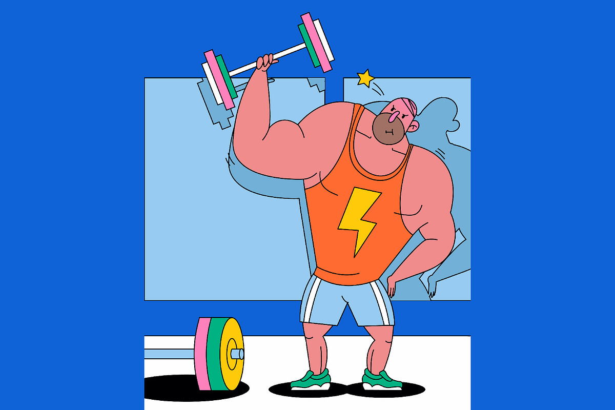 Gym Full Illustration, a Sport Illustration by graphicook