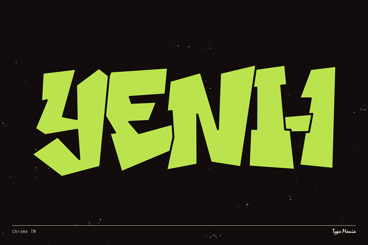 Chrome TM – Graffiti Font, a Handwritten Font by Type Mania (Photo 7 of 12)