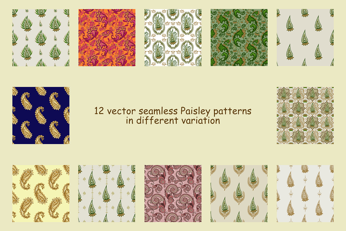 Seamless Persian patterns, a Pattern Graphic by ThaiByGaew (Photo 2 of 4)