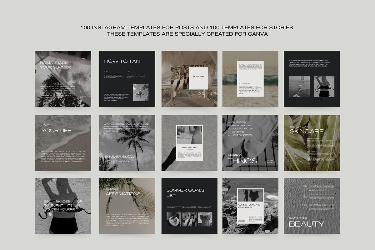 1500 Aesthetic Instagram Templates, a Social Media Template by Instprofi | Studio Estimo (Photo 24 of 60)