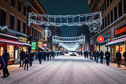 Snowy Evening Stroll | Stock Photo, a Holiday Photo by Aura Canyon HQ (Thumbnail 1 of 5)
