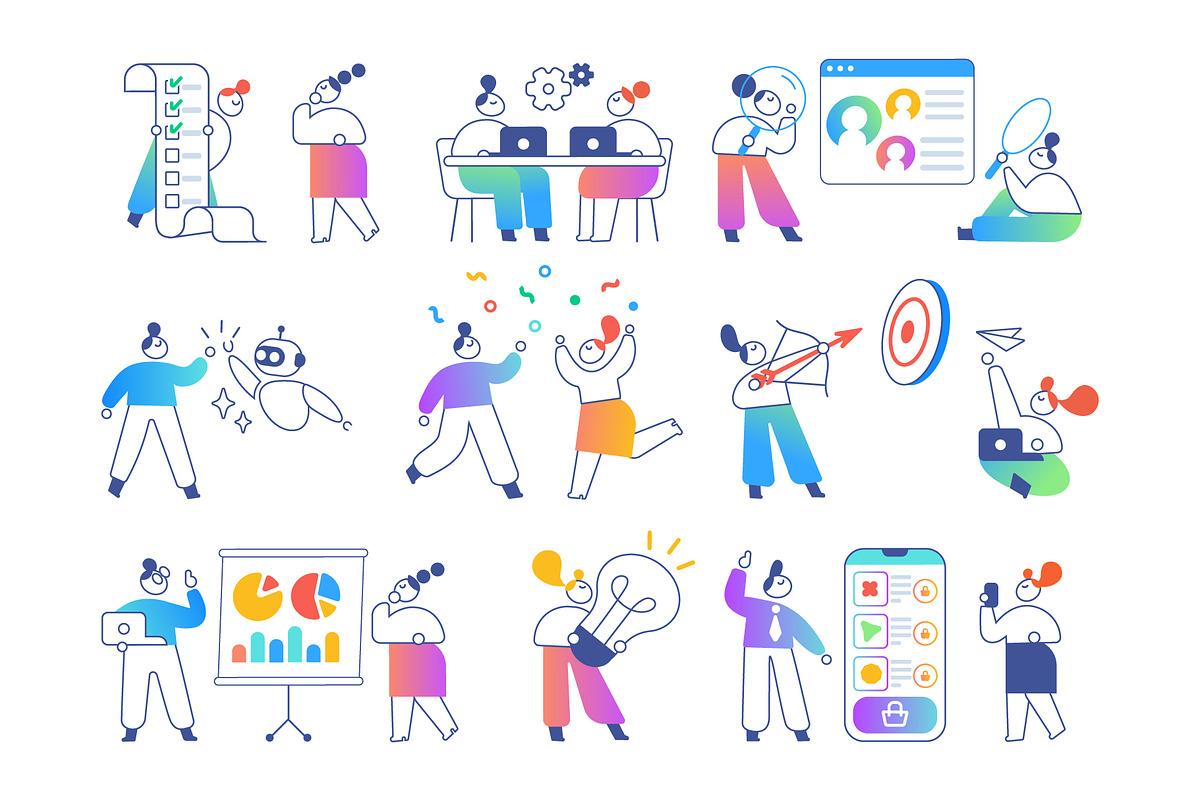 100+ Line People Editable Stroke, a Person Illustration by Vector_Art (Photo 16 of 29)