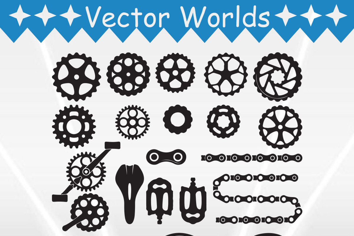 Gears Chains SVG, Gears, Chains SVG, an Object Graphic by VectorWorlds (Photo 3 of 3)