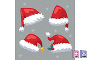 Santa Hat Collection, an Object Graphic by MISS CHATZ (Thumbnail 1 of 3)