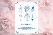 Whimsical wedding hand drawn clipart, a Decorative Illustration by Madiwaso (Thumbnail 15 of 16)