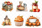 Autumn Clipart Cozy Fall Clipart, an Icon by Dream Creation (Thumbnail 2 of 6)