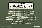 Brooklyn Stitch - An Embroidery Font, a Sans Serif Font by Komet & Flicker (Thumbnail 15 of 15)