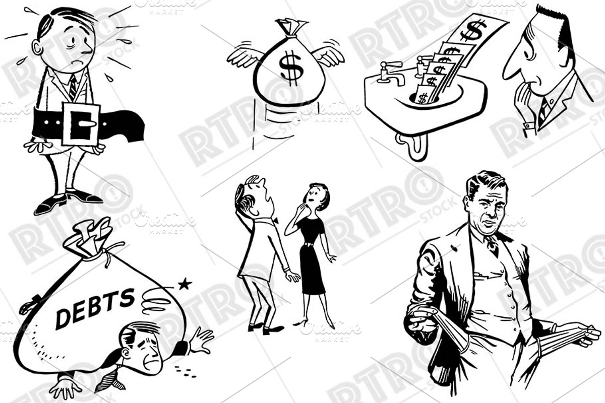 RTRO Money & Debt 1, an Illustration by RTRO Stock (Photo 3 of 5)