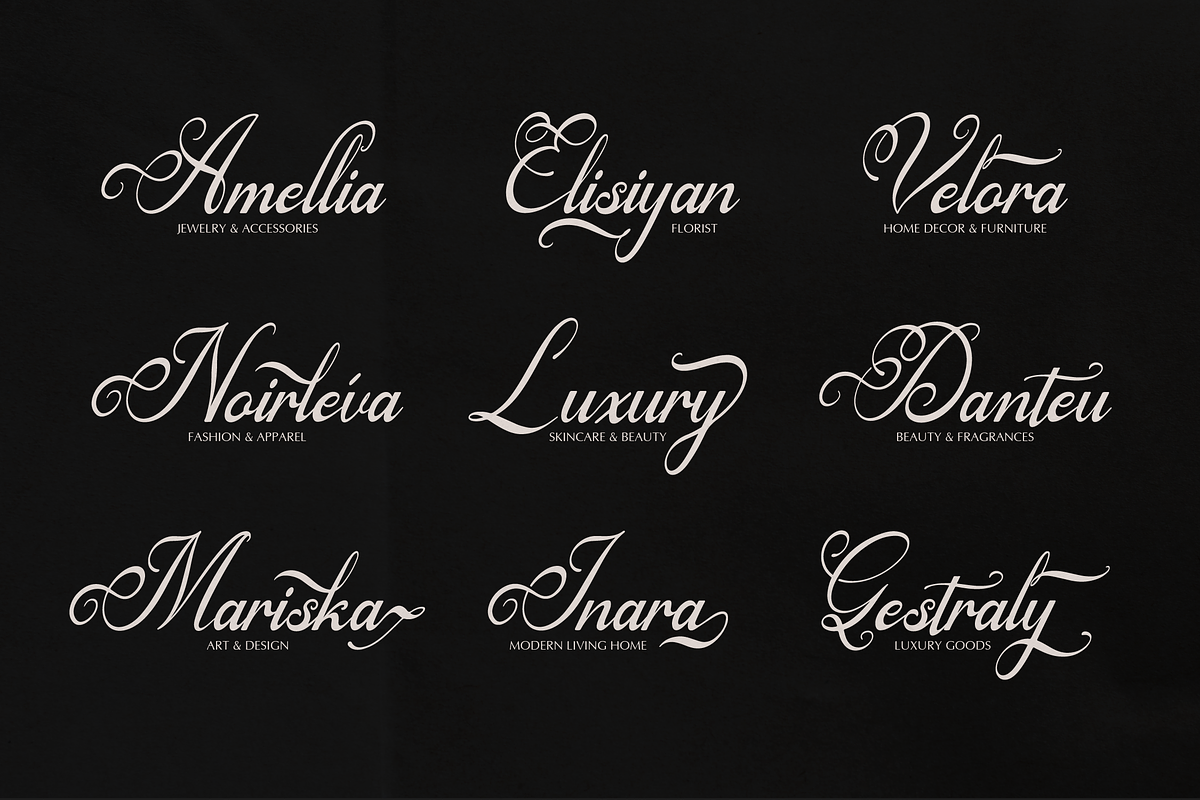 Arthemy Rorelia | Calligraphy Font, a Script Font by Denustudios (Photo 5 of 12)
