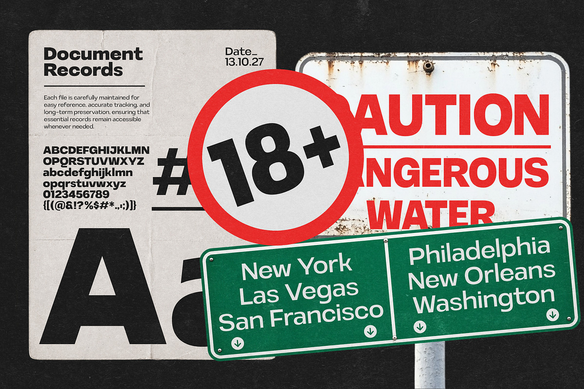 Sullivan | 91 Style Font, a Sans Serif Font by Bosstype Studio (Photo 10 of 15)