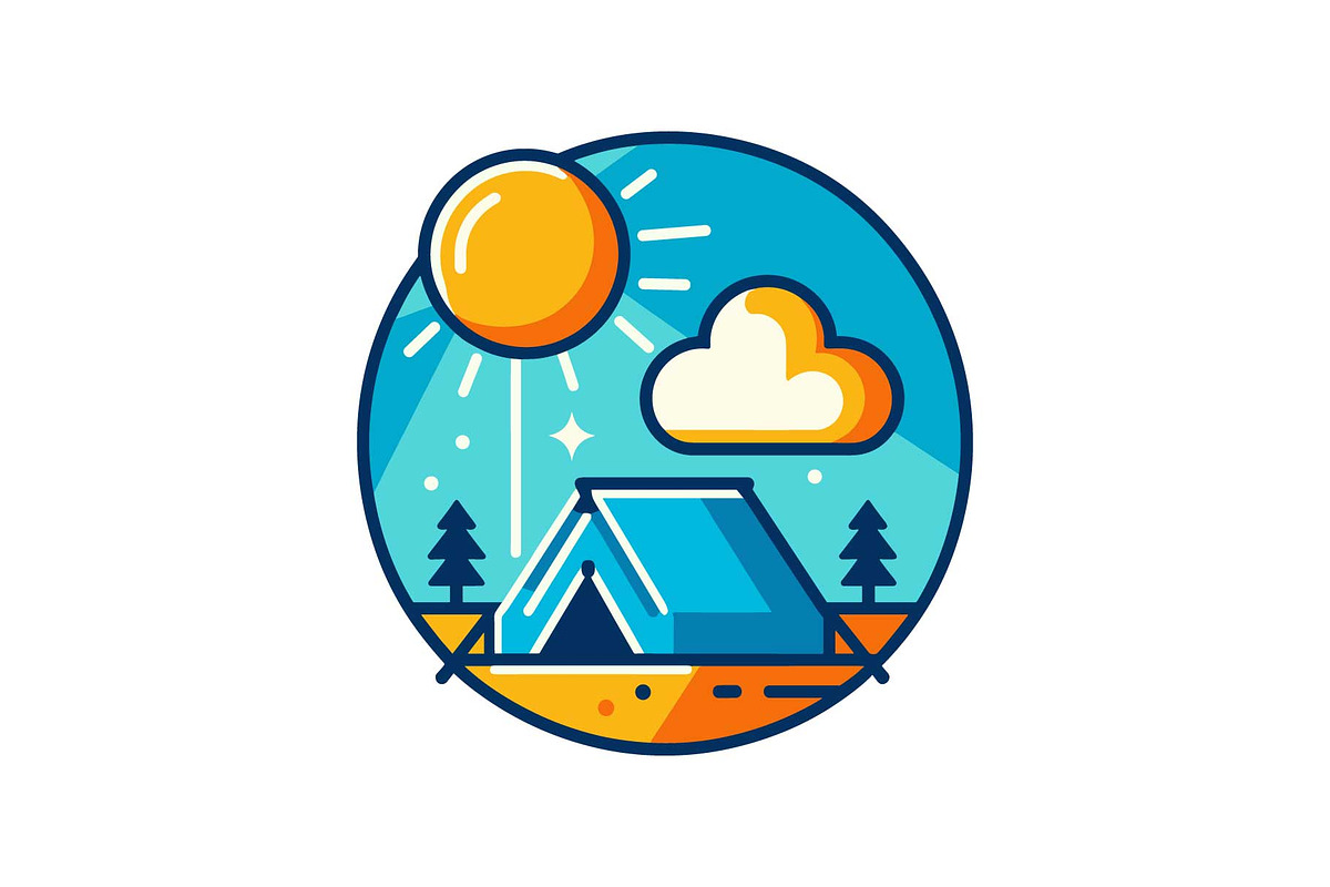 Camping Adventure Icon Set, an Object Graphic by Designs_River (Photo 4 of 13)