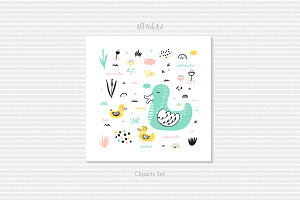 Cute Ducks Seamless Patterns