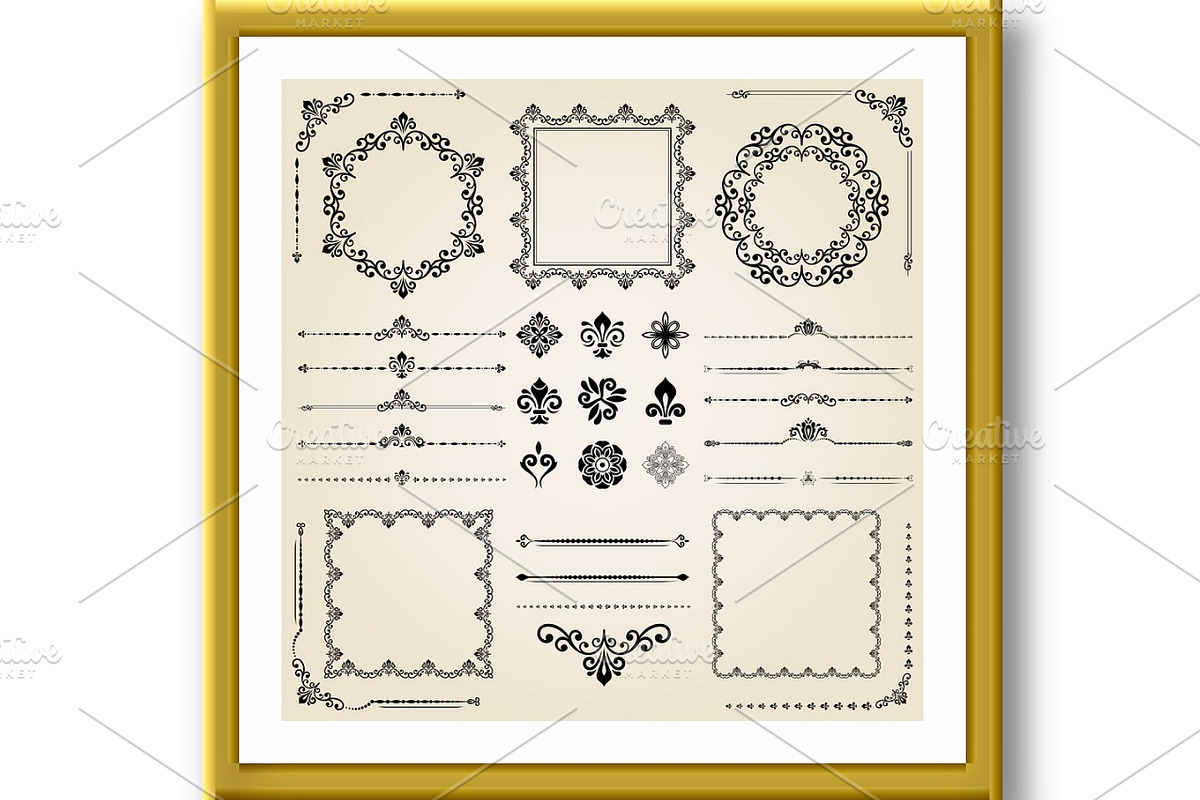 Vintage Set of Elements, a Texture Graphic by FineArtStudio (Photo 2 of 3)