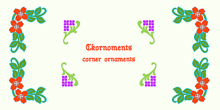 Ckornoments, a Symbol Font by Ingrimayne Type