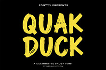 QuakDuck - Brush Font