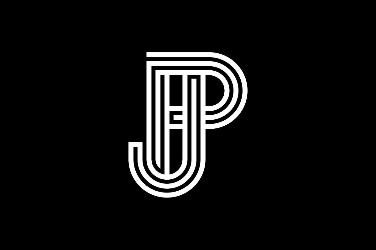 Monogram Letter JP PJ Logo, a Branding & Logo Template by Buqancreative (Photo 2 of 2)