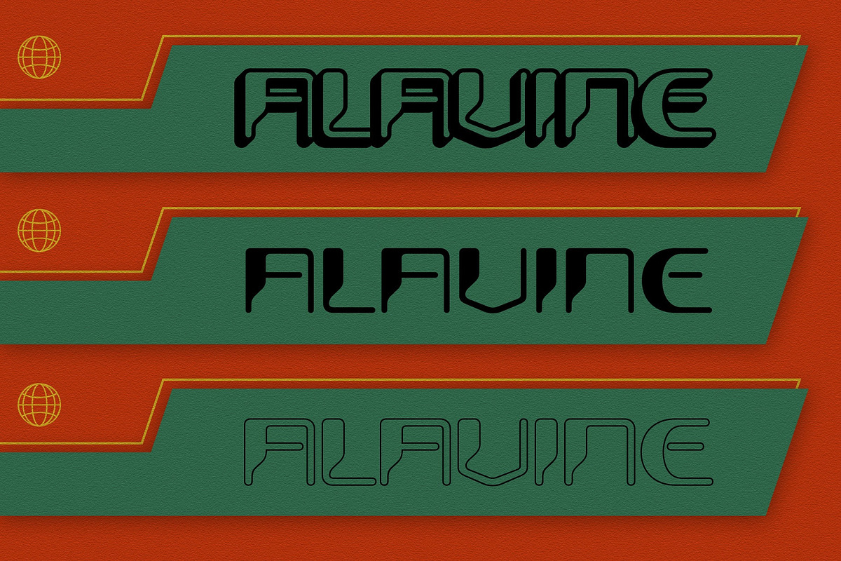 Alavine 3D, a Sans Serif Font by Craft Supply Co. (Photo 4 of 8)