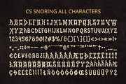 CS Snoring – Black Metal Font, a Blackletter Font by Craft Supply Co. (Thumbnail 8 of 8)