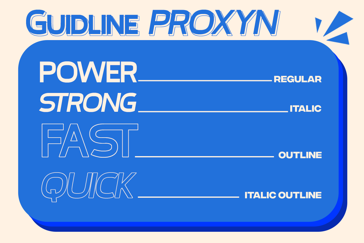 Proxyn - Sans Sport, a Sans Serif Font by Pandeka Studio (Photo 4 of 10)