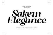Sakem Elegance Serif Family (20 Font, a Font by Madjack.font (Thumbnail 1 of 20)
