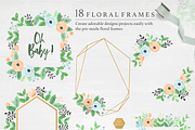 Dear Baby Watercolor Florals & Leaf, an Illustration by Momo Studio (Thumbnail 5 of 14)