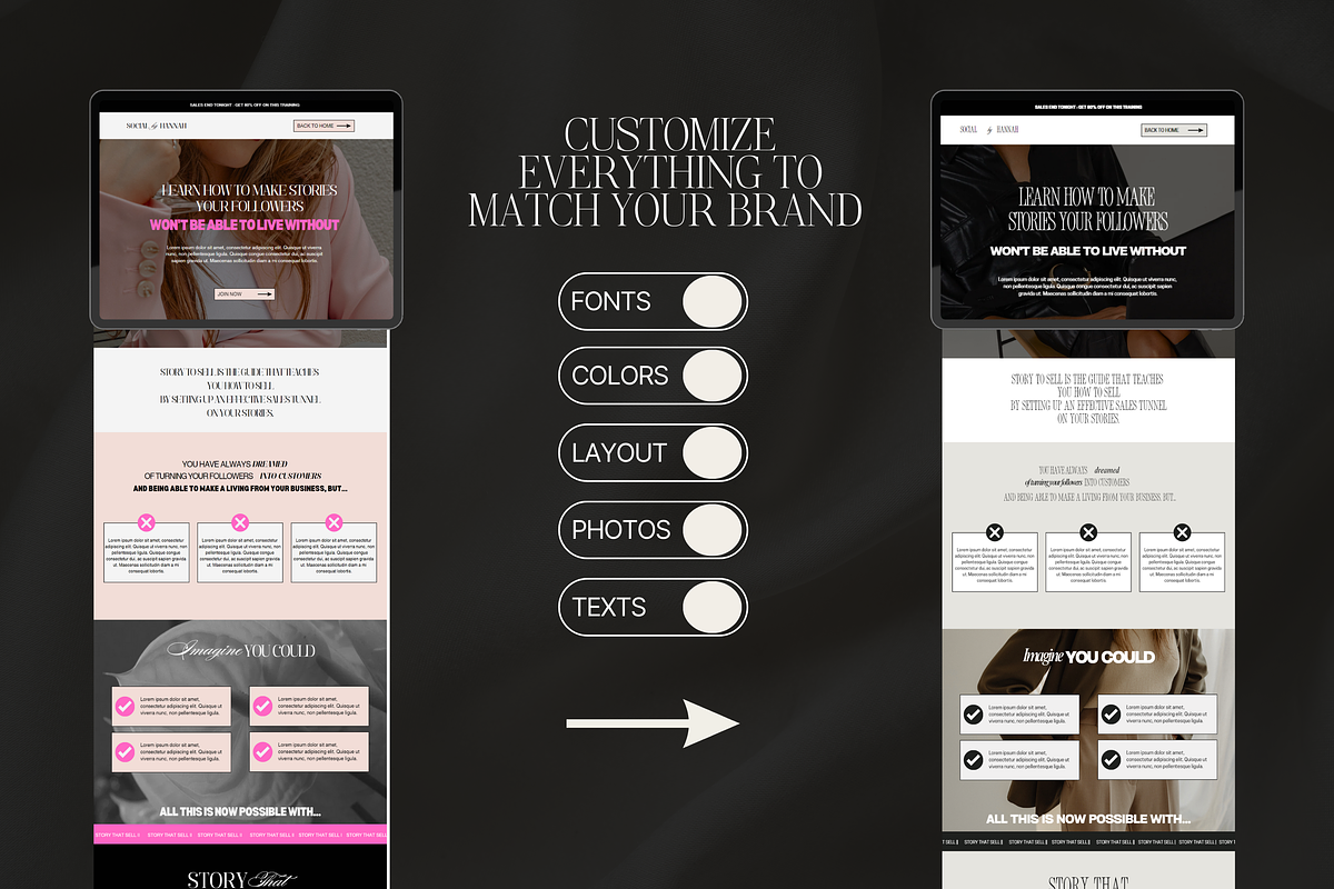 Luxury Canva Sales page website, a Landing Page Template by My Template Studio (Photo 9 of 14)