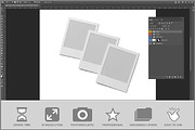 Triple Polaroid Photo PSD, an Advertising Mockup by Bruno's Shop (Thumbnail 2 of 3)