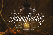 Fairyfiesta, a Script Font by Typia Nesia (Thumbnail 1 of 9)