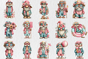 Whimsical Summer Old Man Clipart, a Seasonal Illustration by Rose Art (Thumbnail 2 of 5)