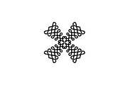 Letter X Flower Line Logo, a Branding & Logo Template by ganuDESIGN (Thumbnail 2 of 2)