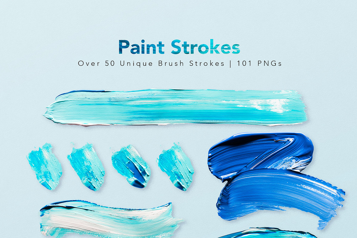Let's Paint! Color Brush Strokes, an Object Graphic by Fox & Bear (Photo 2 of 7)